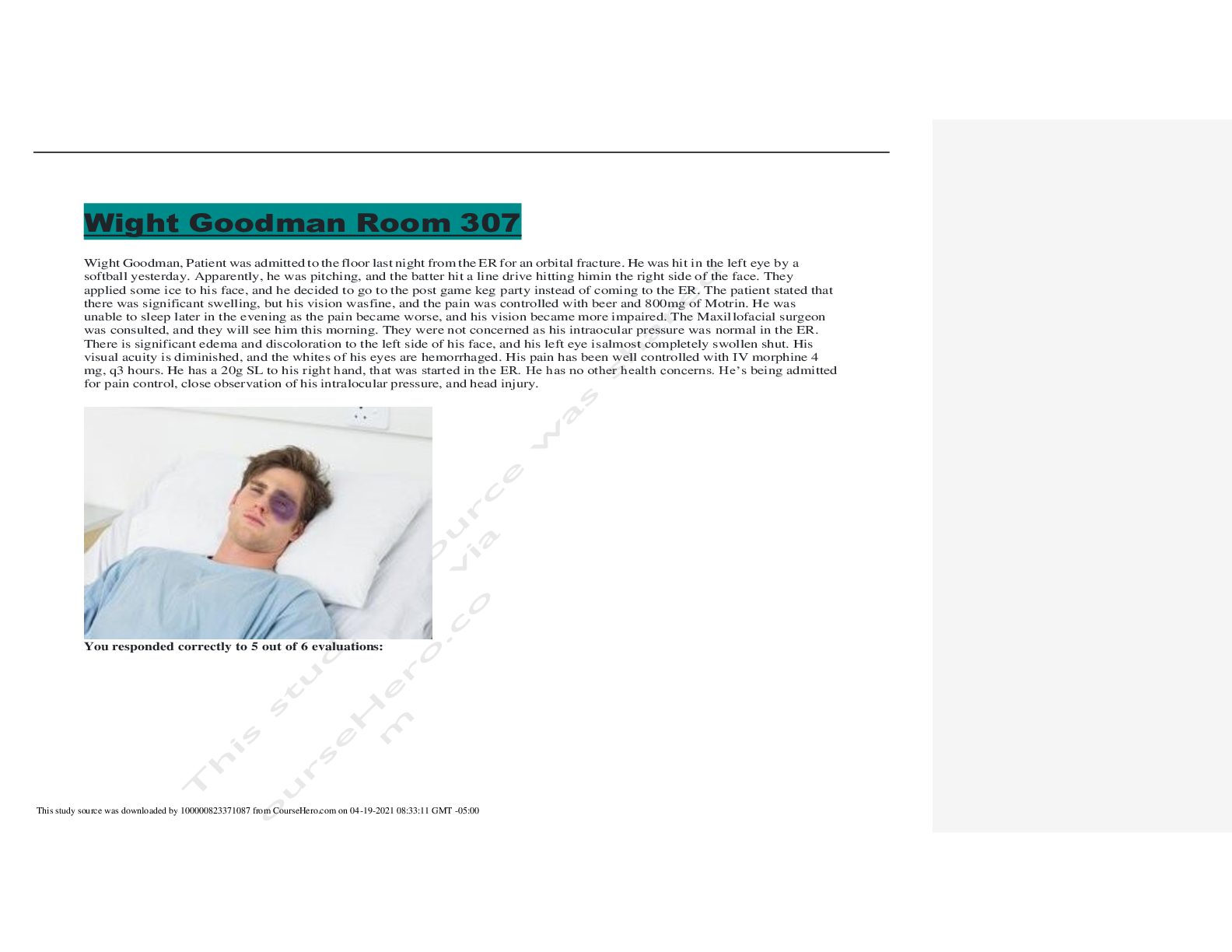 Preview image of WIGHT GOODMAN MEDICAL SURGERY document